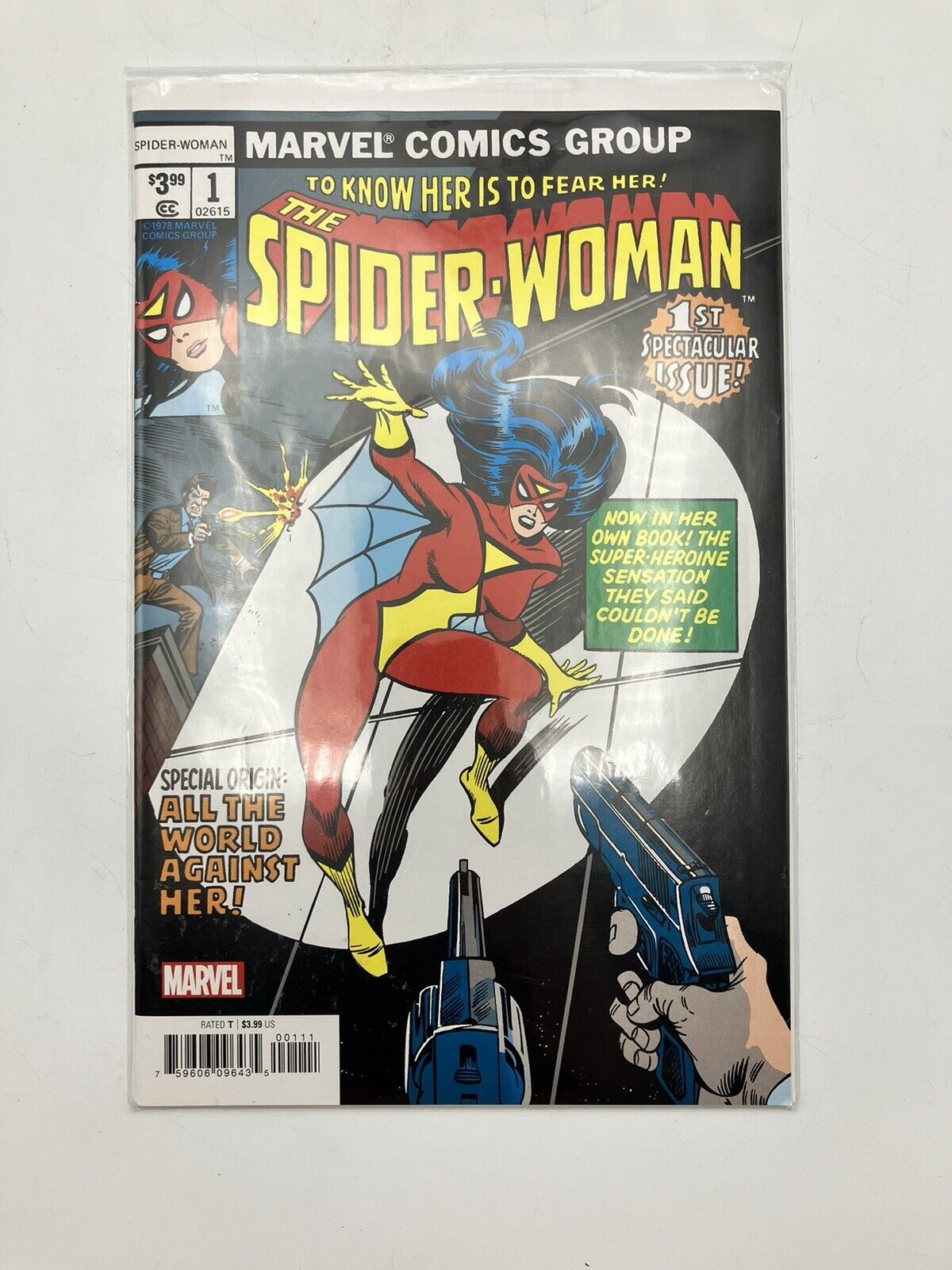 2019 The Spider-Woman #1 New Costume & Origin Jesica Drew Facsimile 1978 VG