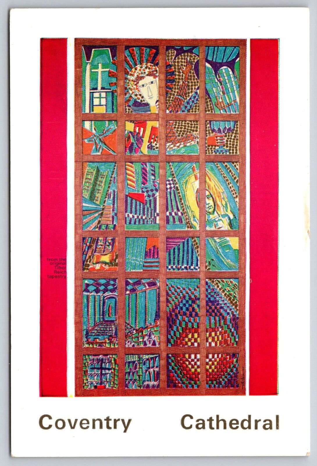 Postcard Art England Coventry Cathedral Tapestry 3W