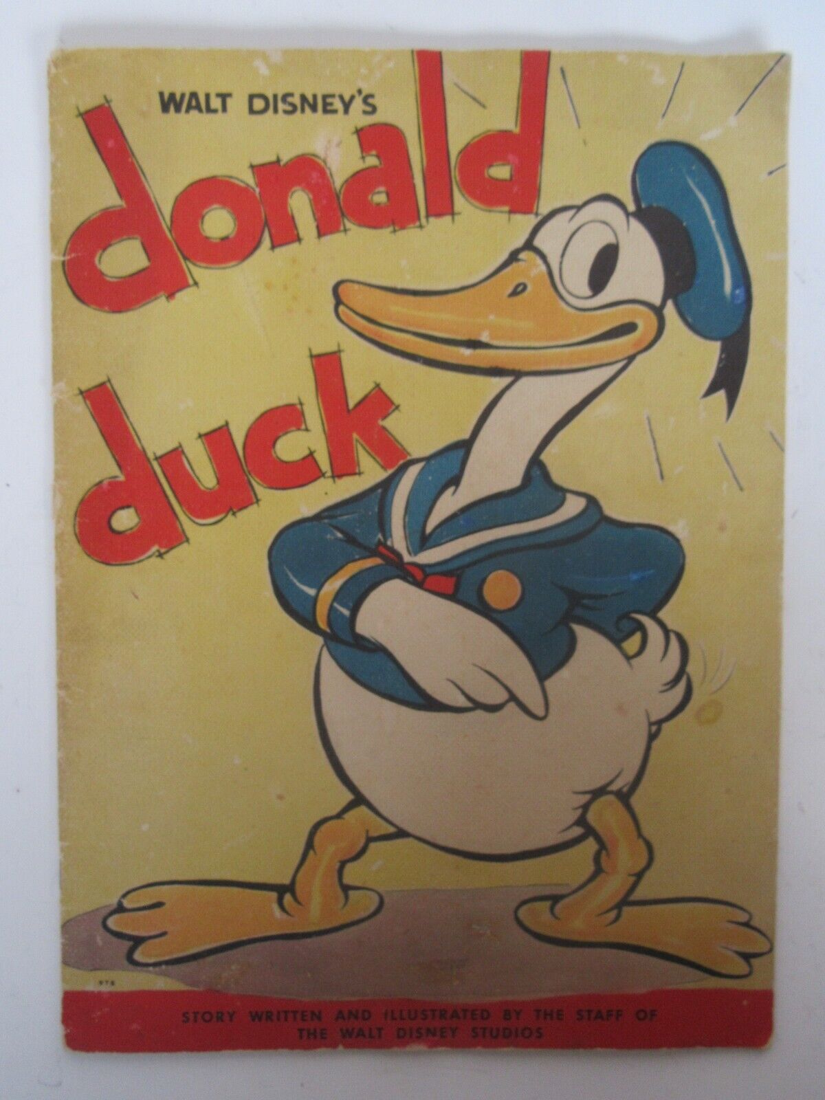 Rare 1935 Walt Disney Donald Duck Book, Whitman #978, 1st Donald (VG Cond)