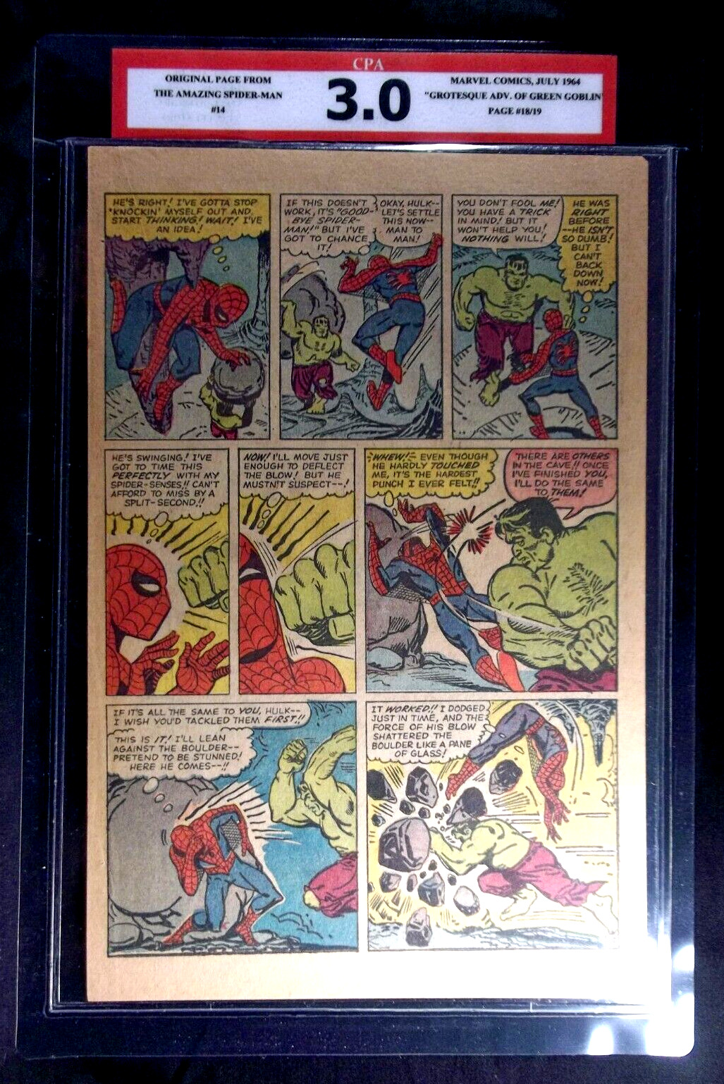 Amazing Spider-man #14 CPA 3.0 SINGLE PAGE #18/19 1st app. The Green Goblin