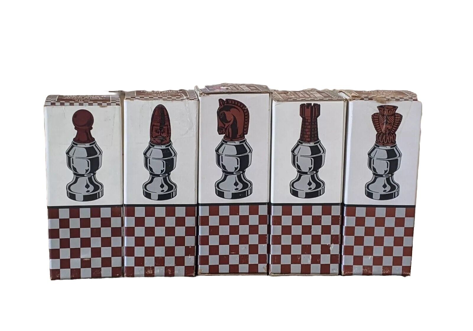 Vintage Avon After Shave Chess Piece Bottles (Filled) - Set of 5