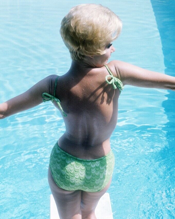 Mitzi Gaynor sexy bottom rear pose in bikini by pool 24x36 Poster