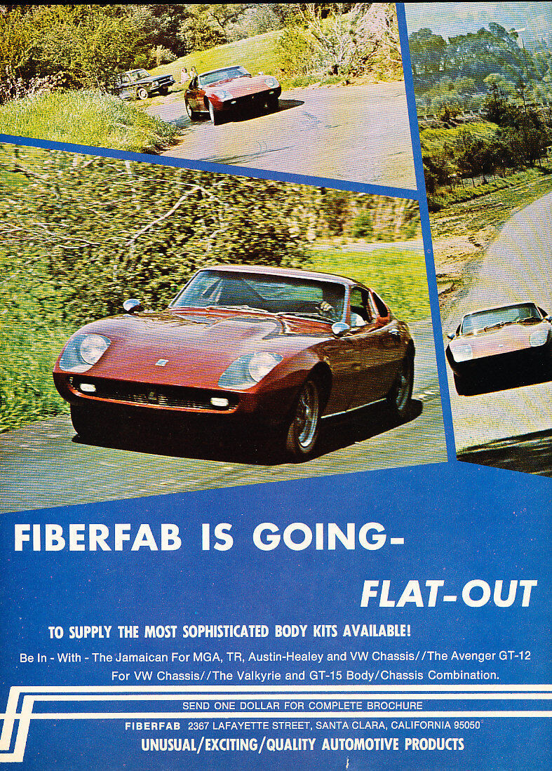 1965 Volkswagen VW Chassis - Fiberfab - Classic Vintage Advertisement Ad D170