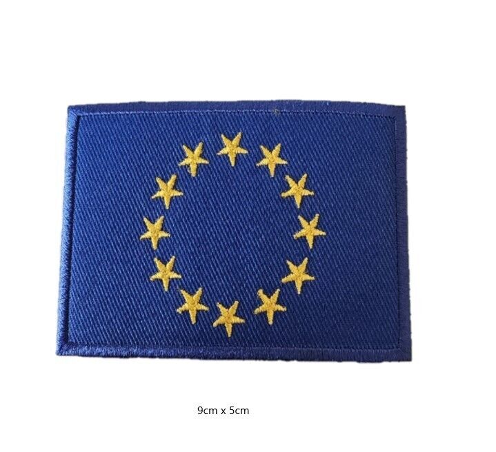 EU Flag embroidered Patch sew iron on Patches DIY Badges trnasfer clothes crafts