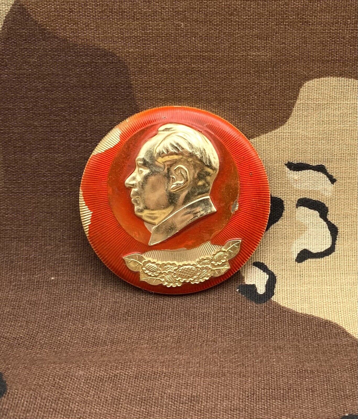 Original Mao Zedong Cultural Revolution Badge, Communist China (10)