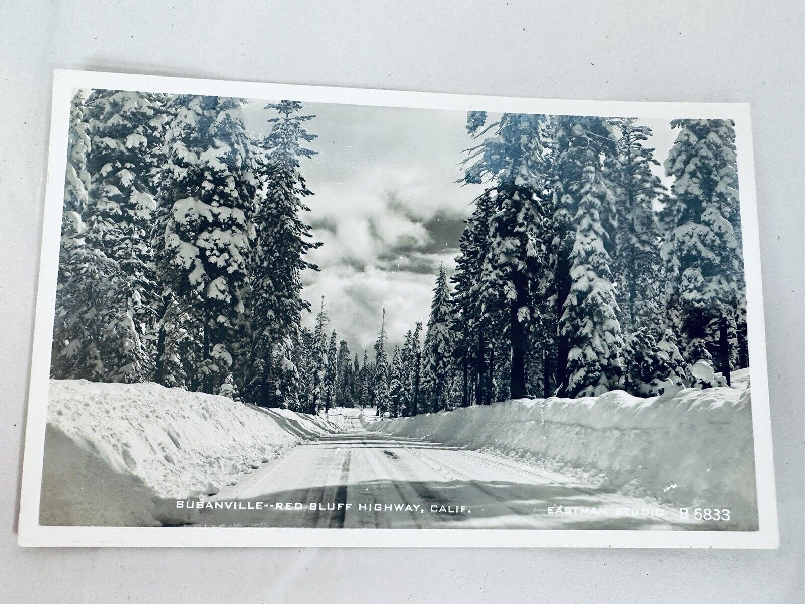 RPPC Postcard Susanville- Ted Bluff Highway, California Real Photo #246