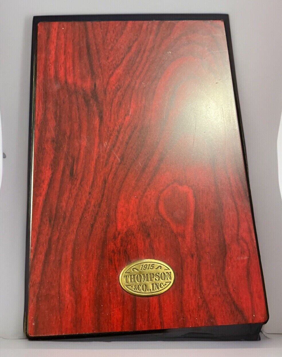 Thompson & Co., Inc. 1915 Cherry Wood Finish Cigar box