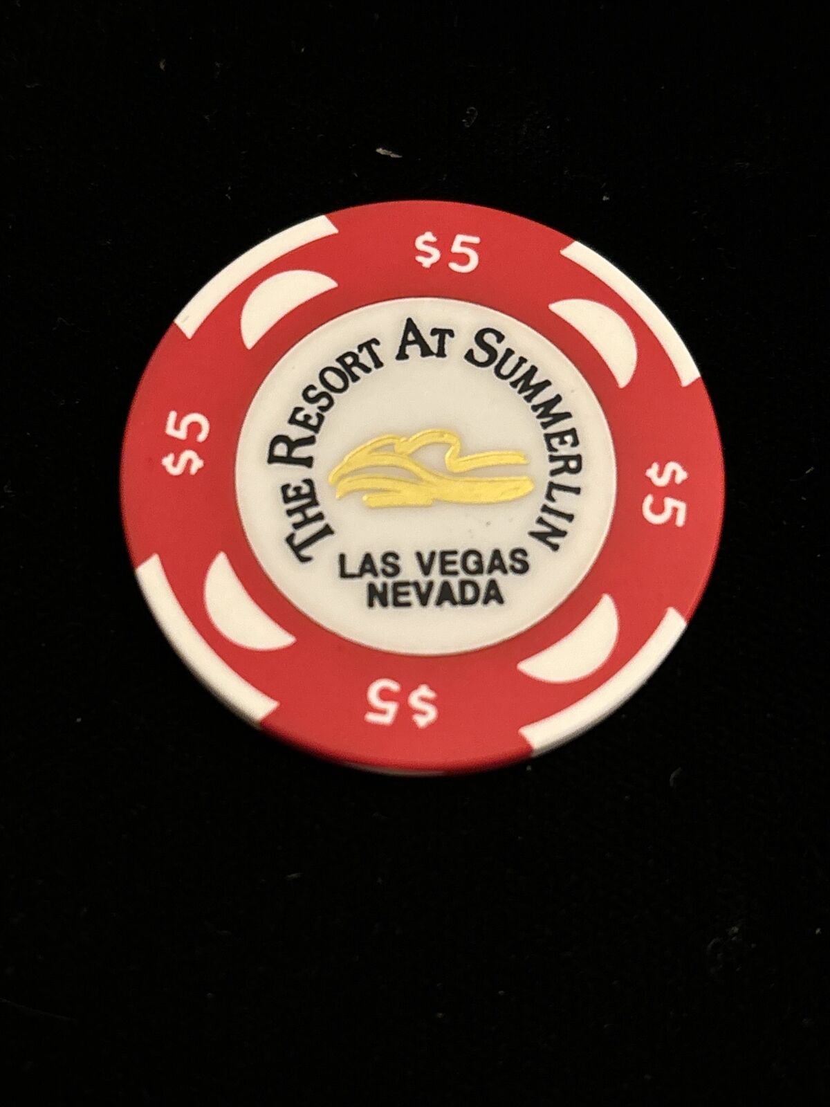 $5 Casino Chip. Resort At Summerlin, Las Vegas, NV. - New Excellent Condition
