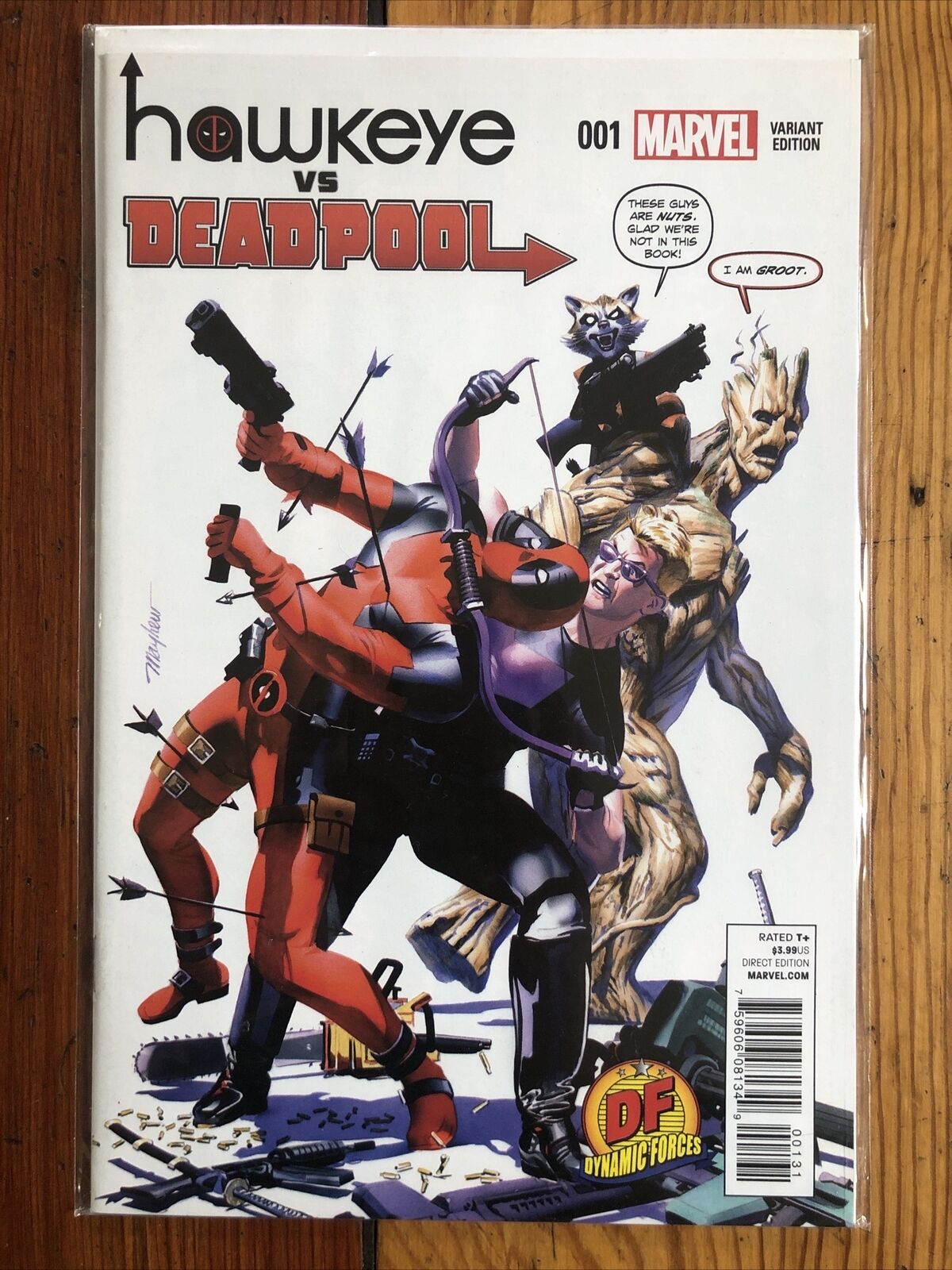 Hawkeye vs. Deadpool #1 Mike Mayhew DF Limited Edition Variant w/ COA NEW NM/NM+