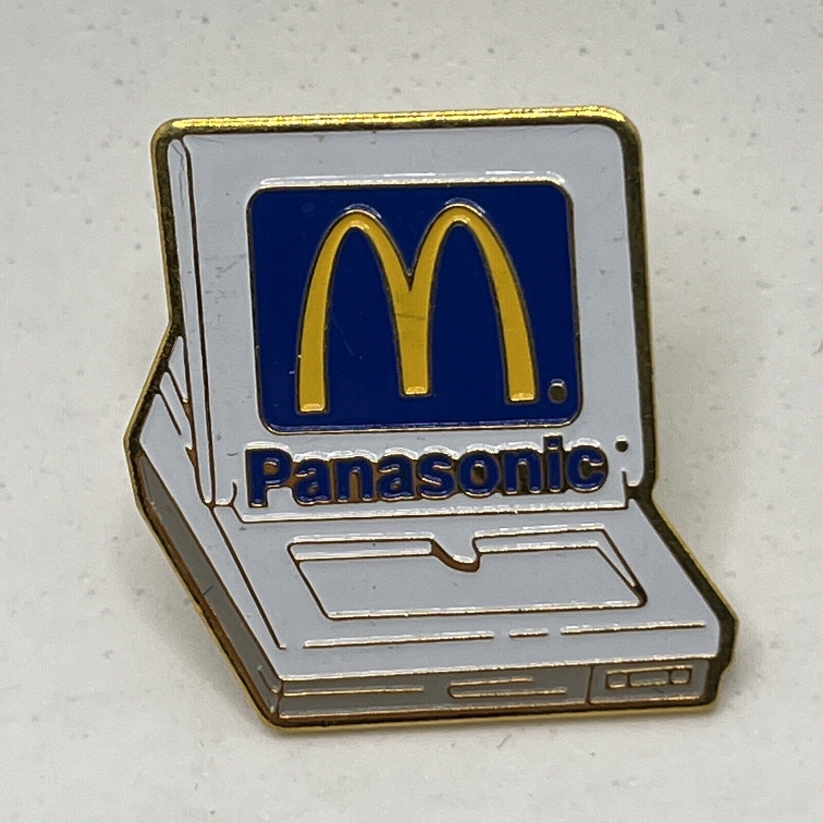 McDonald’s Panasonic POS Systems Employee Crew Restaurant Enamel Lapel Hat Pin