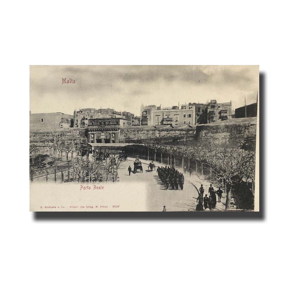 Malta Postcard G. Modiano Porta Reale 3537 UPU Unused Undivided Back