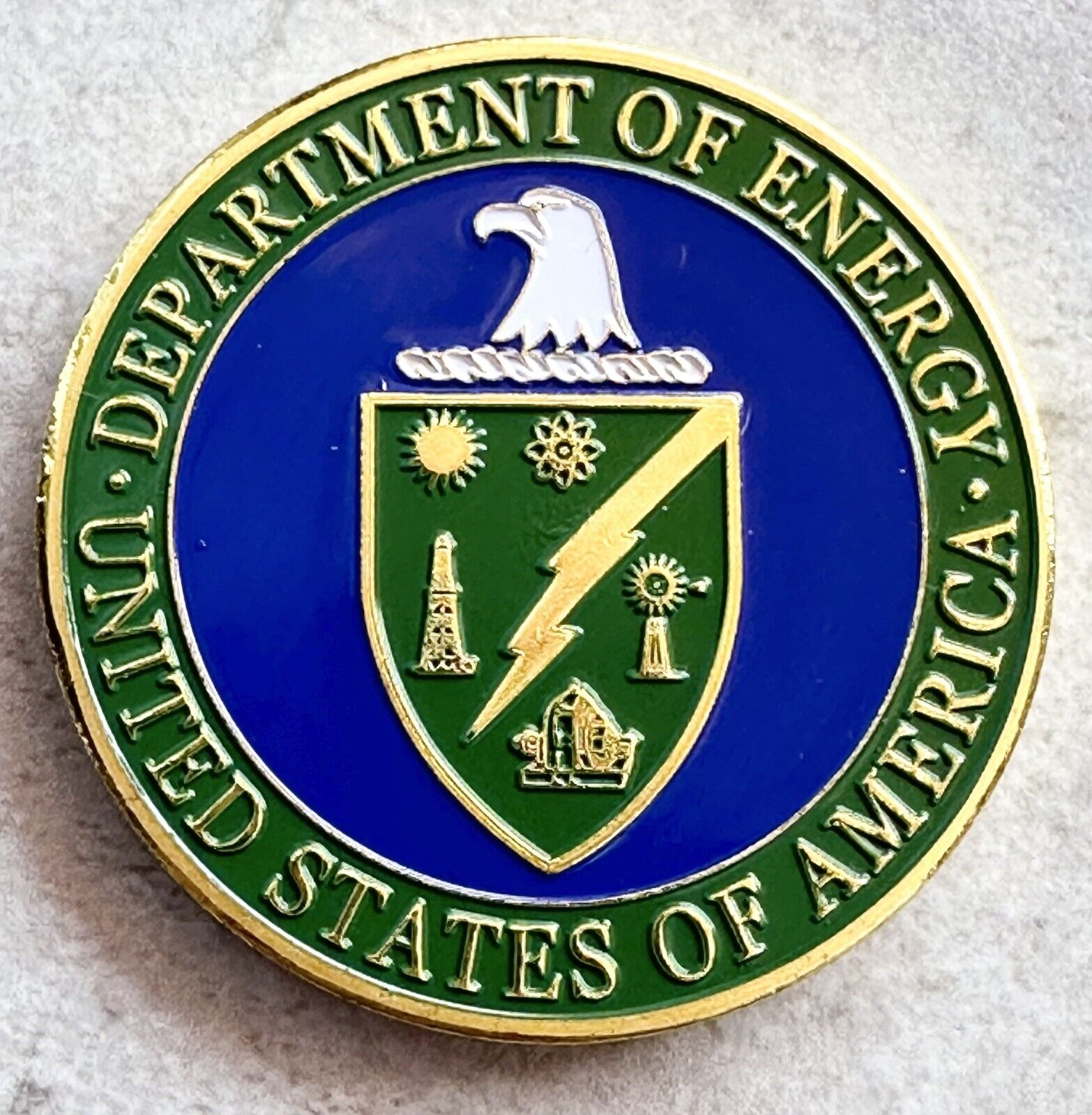 DOE US Department of ENERGY US Government Challenge Coin - Fast Shipping