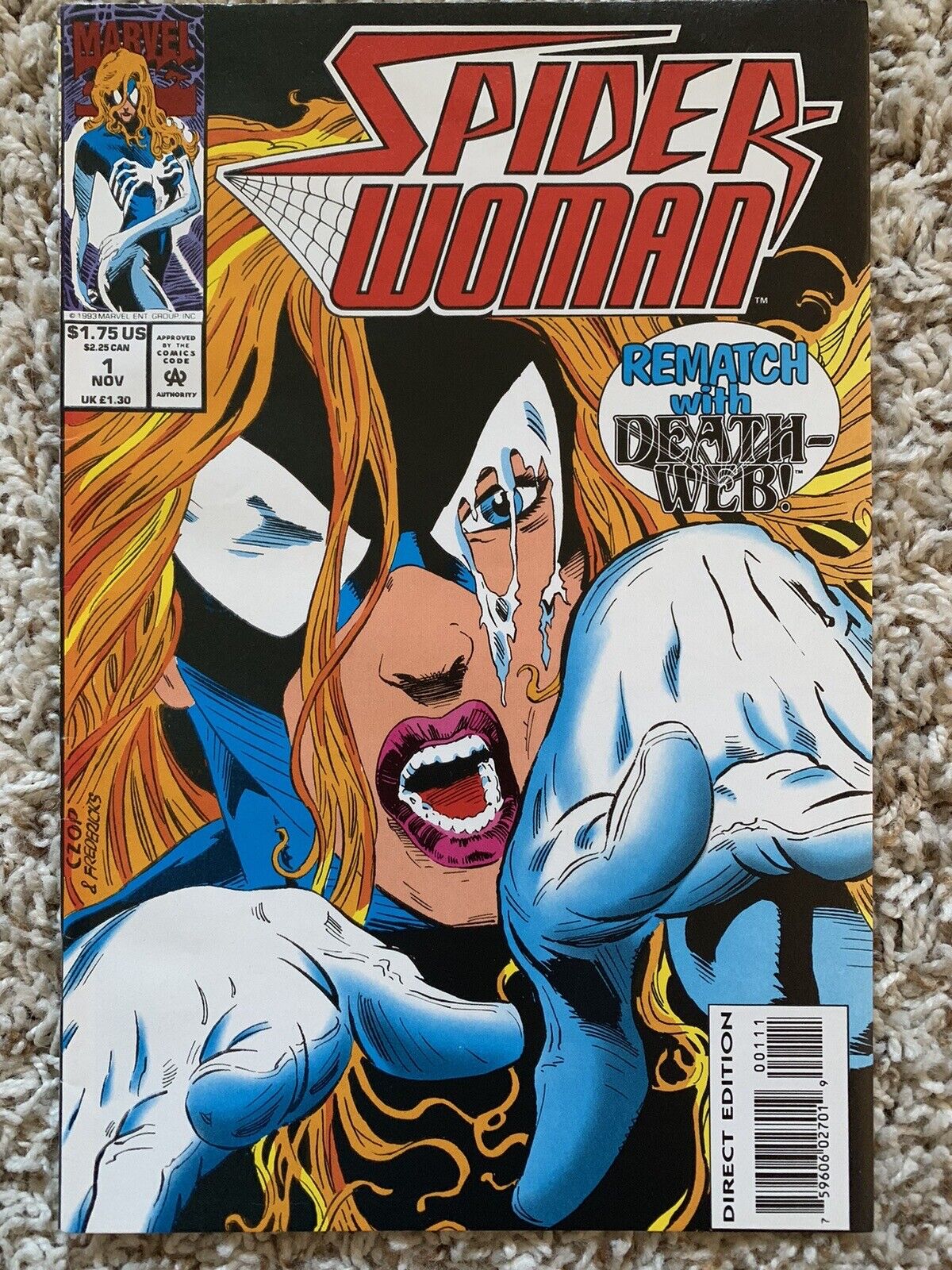 SPIDER-WOMAN #1  (Marvel 1993) 1st Solo Julia Carpenter-Madame Web-MCU-F/F+