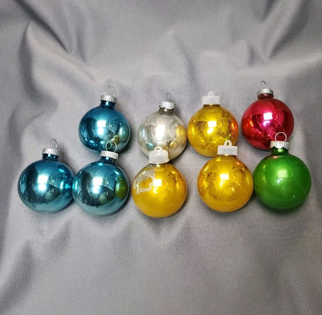 Shiny Brite Ornaments Vintage Christmas Mercury Glass Ball 1.75\