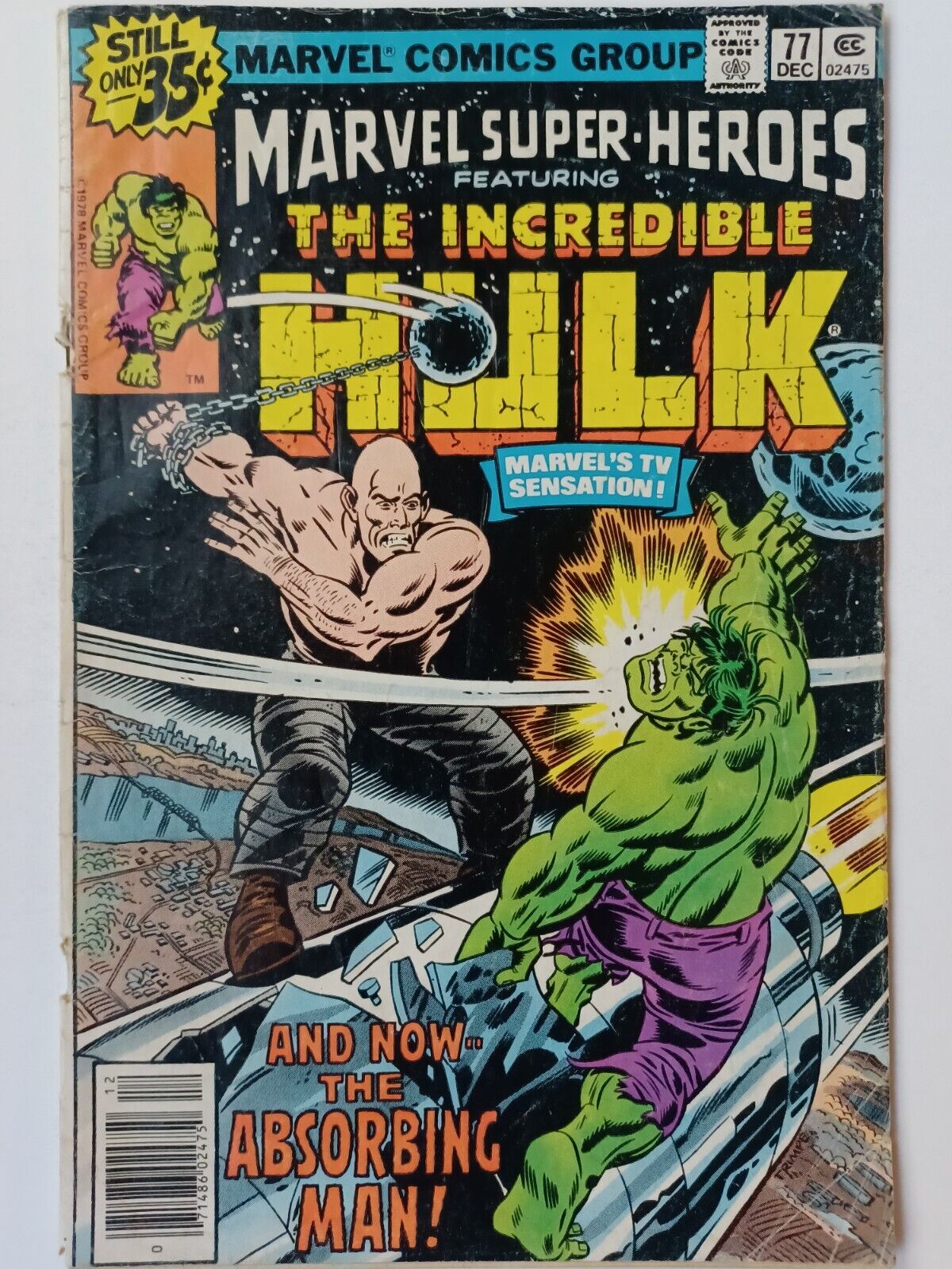 Marvel Super-Heroes #77 - Incredible Hulk #125 Reprint - We Combine Shipping