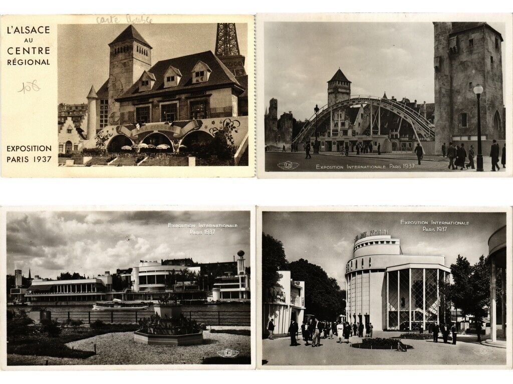 EXPO PARIS FRANCE 1937, 500 Vintage Postcards (L6979)