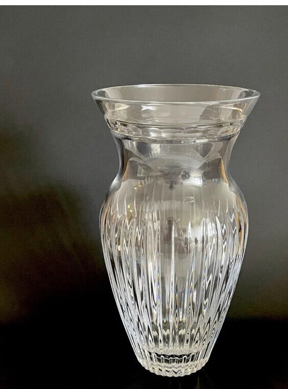 Signed WATERFORD CRYSTAL Marquise Collection Hanover Vase 10” H