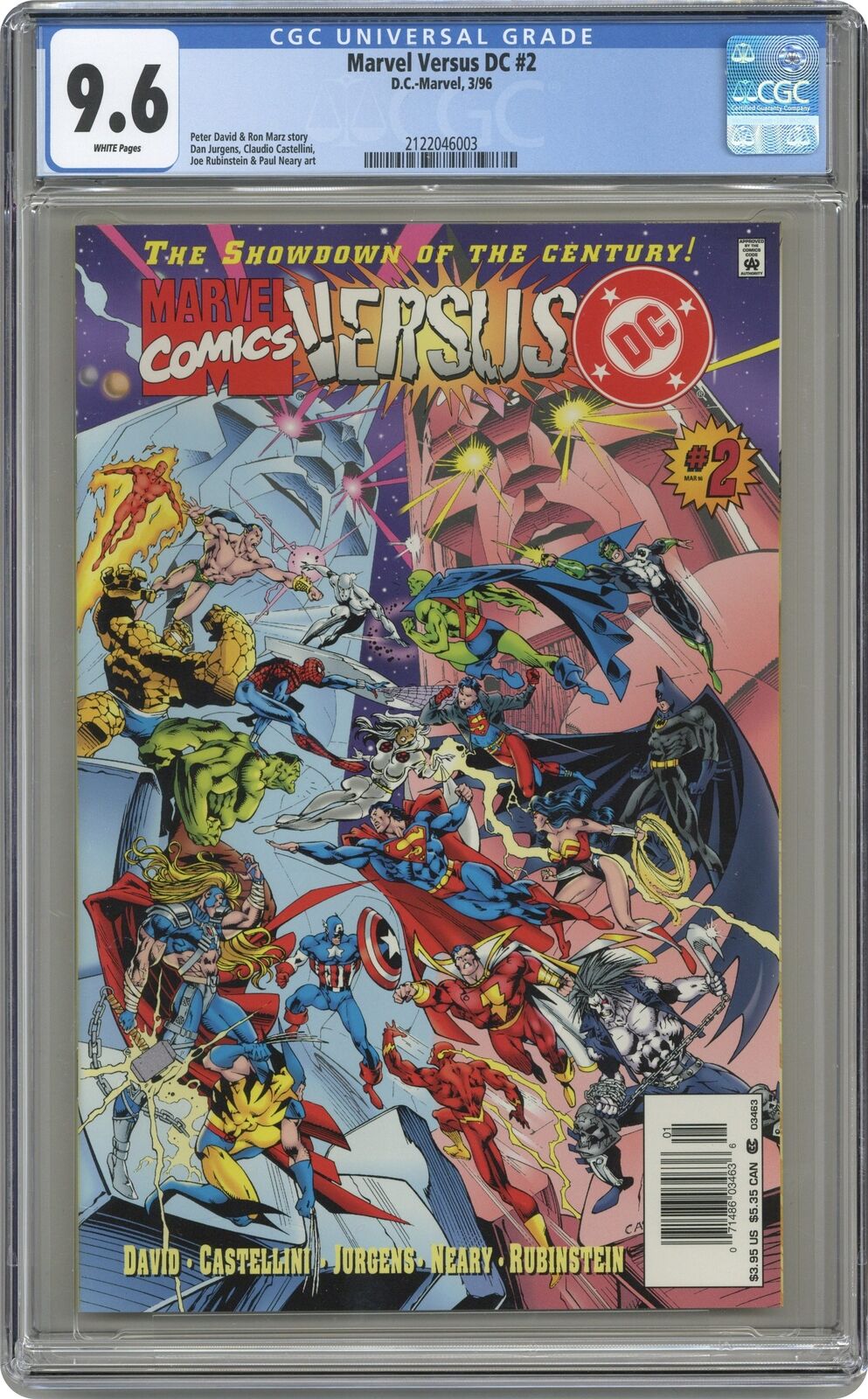 Marvel vs. DC #2 CGC 9.6 Newsstand 1996 2122046003