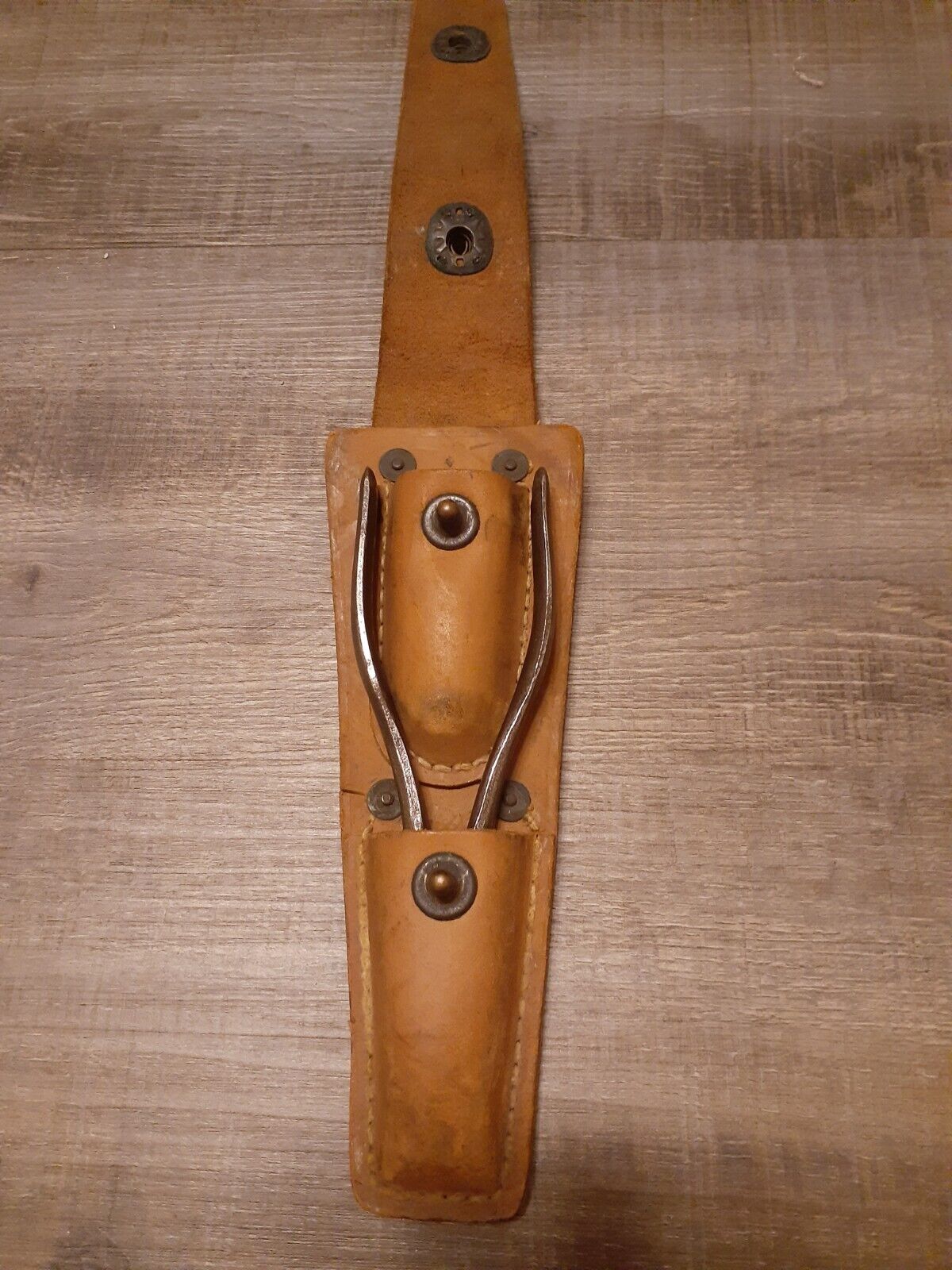 Vintage Diamond Duluth Diamalloy Linesman Pliers TA-13A In Leather Holster