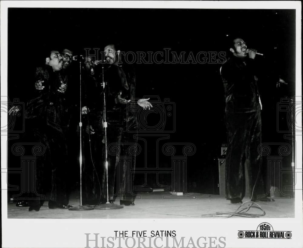 Press Photo The Five Satins, Music Group - srp23571