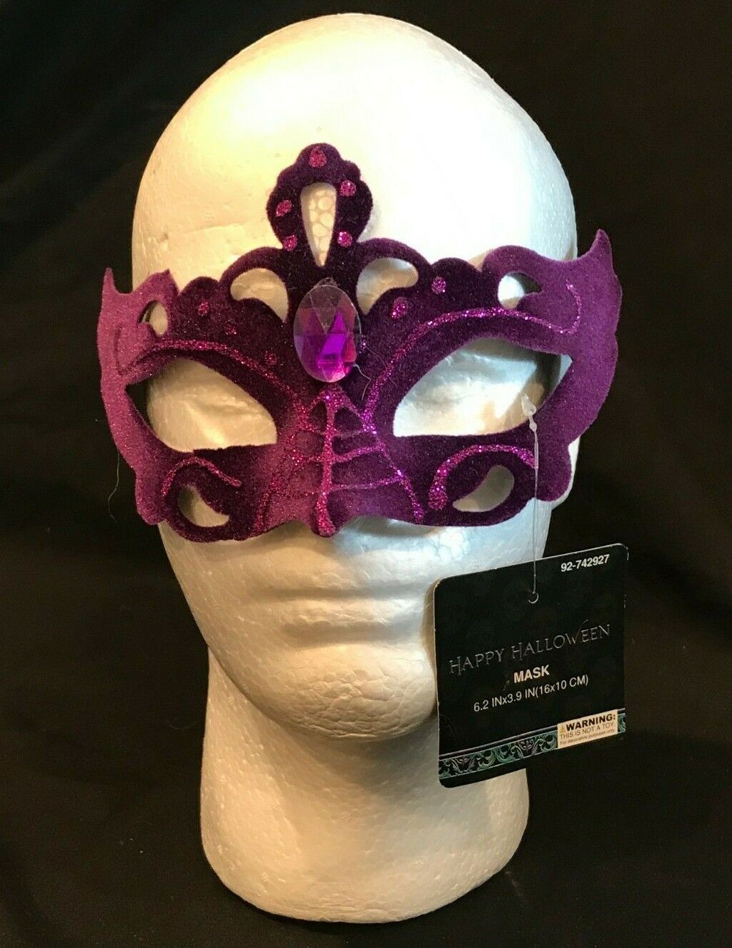 Venetian Masquerade Fancy Mask Party Halloween Costume Purple 6.2x3.9\
