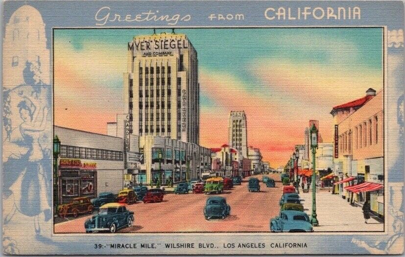 LOS ANGELES, California Postcard \