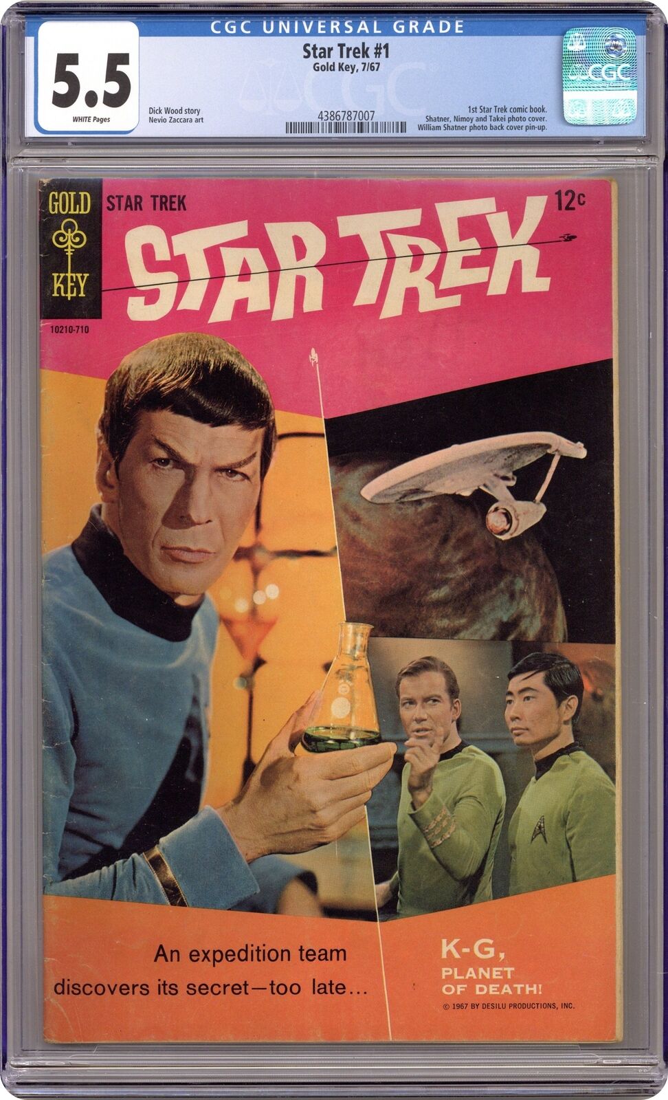 Star Trek #1 CGC 5.5 1967 Gold Key 4386787007