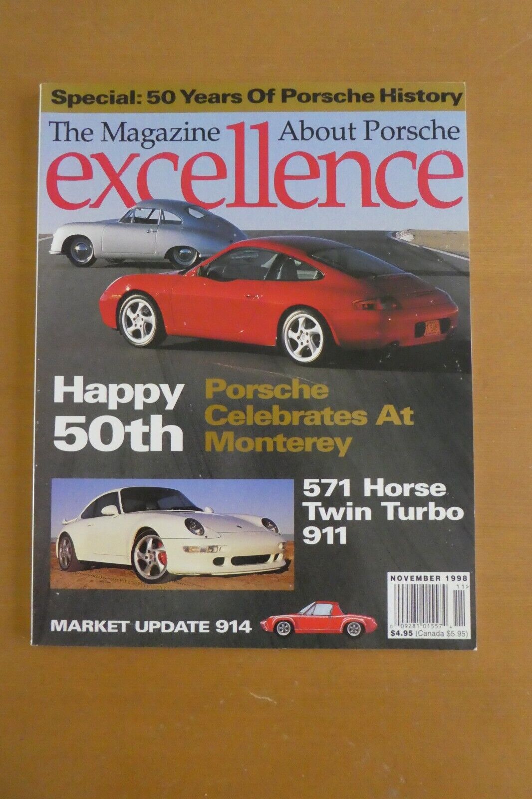 Porsche Excellence Magazine  Nov 1998-50 years of the Speedster,Porsche History