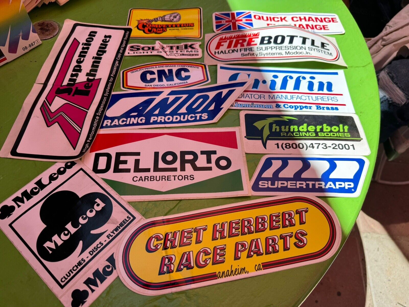Vintage Lot Car Racing Stickers Decals