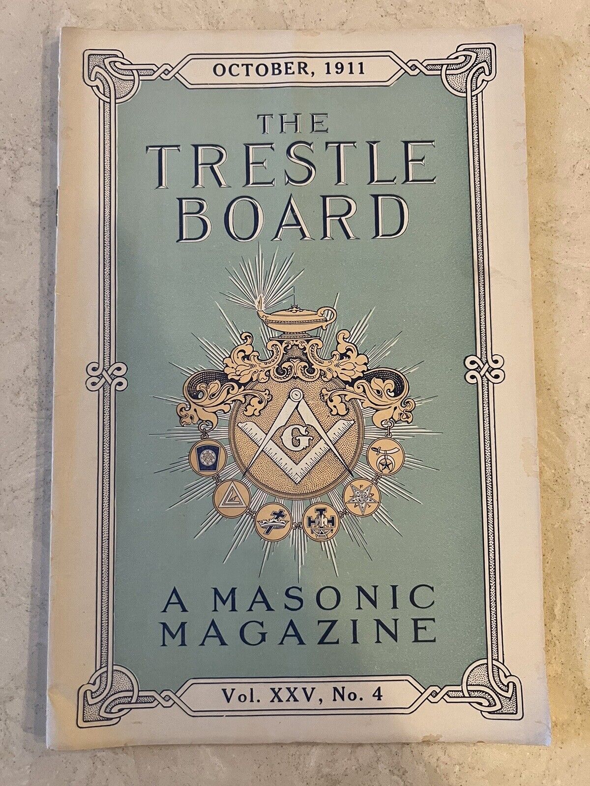 The Trestle Board Masonic Magazine October 1911 Freemasons