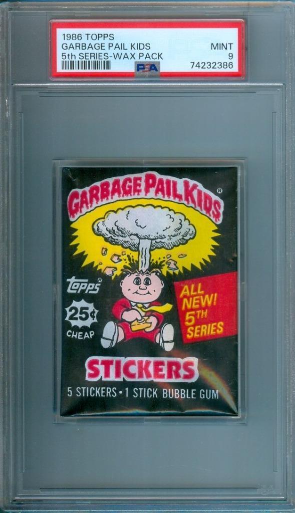 1986 Topps GARBAGE PAIL KIDS Series #5 Unopened Wax Pack PSA 9