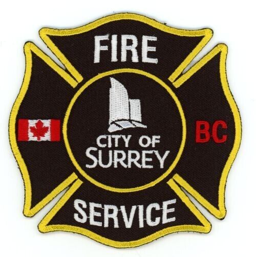 SURREY BRITISH COLUMBIA CANADA FIRE SERVICE DEPARTMENT PATCH POLICE SHERIFF