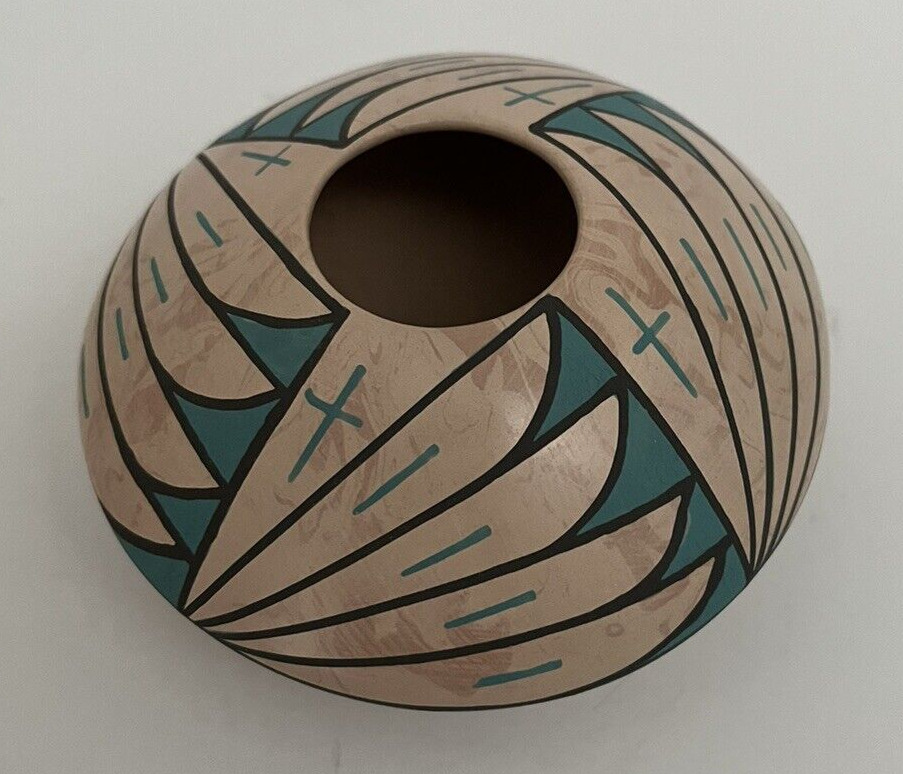 Mata Ortiz Pottery Abigail Marin Seed Pot Paquime Mixed Clay Art Mexico Ceramic
