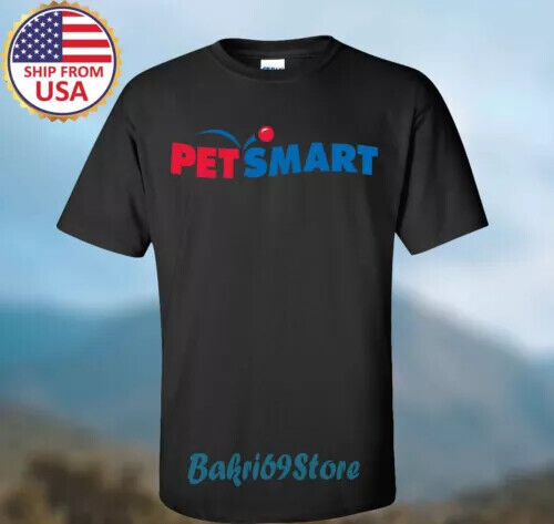 PetSmart Pet Stores Men\'s Black T-shirt Size S-5XL