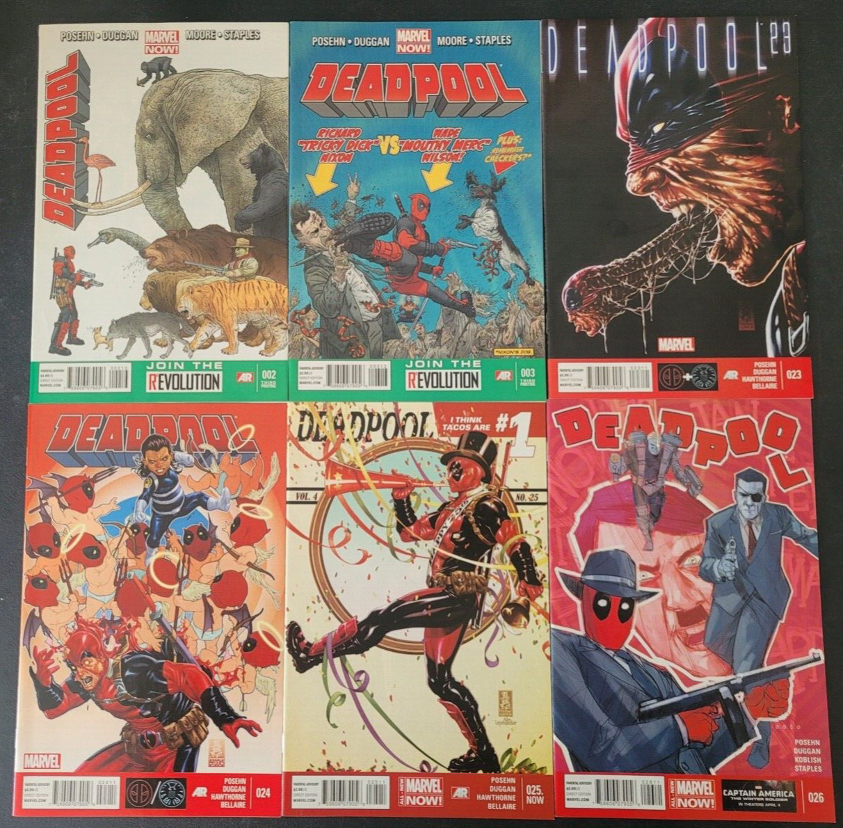 DEADPOOL SET OF 23 ISSUES (2013) MARVEL COMICS ACTION-PACKED HILARIOUS BOOKS