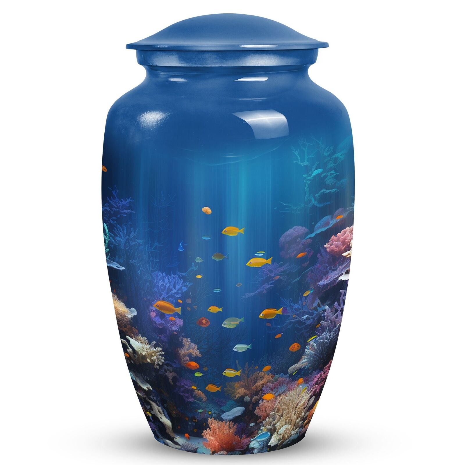 Large Underwater Fish Urn for Human Ashes, Cremation urn for adults