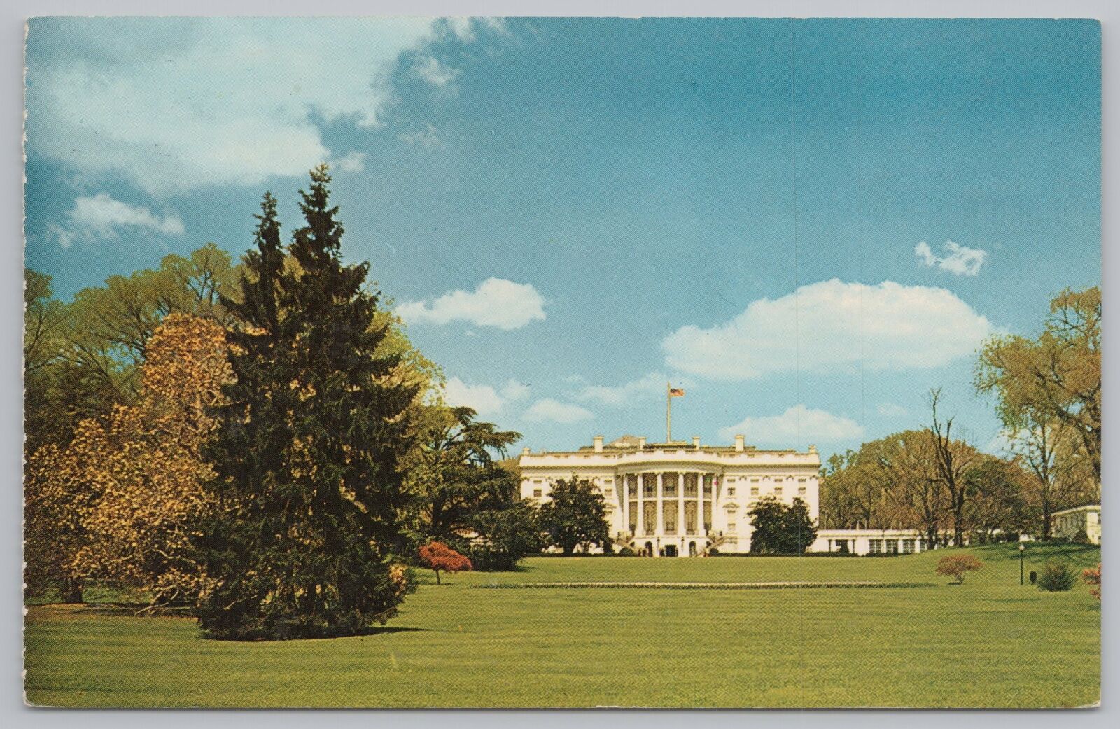 Washington DC~White House & Grounds~Vintage Postcard