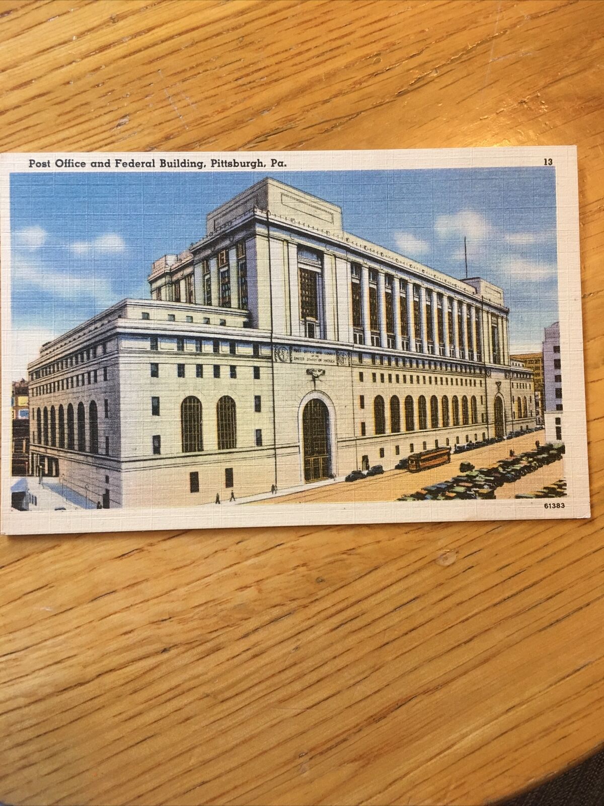 Postcard Vintage Post Office And Federal Building Pittsburgh Pennsylvania    #24