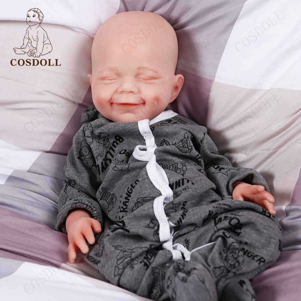 COSDOLL 18.5 in Full Body Silicone Reborn Baby Doll 6.83 lb Reborn BOY Baby Doll