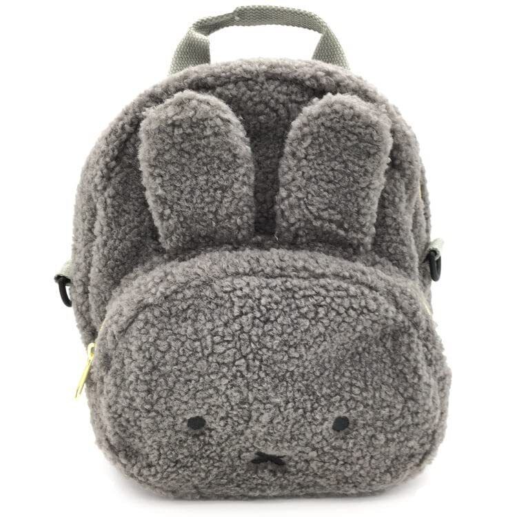 Miffy [Kids Backpack] 2WAY Kids Boa Backpack Dick Bruna [Gray/GY] from JAPAN 