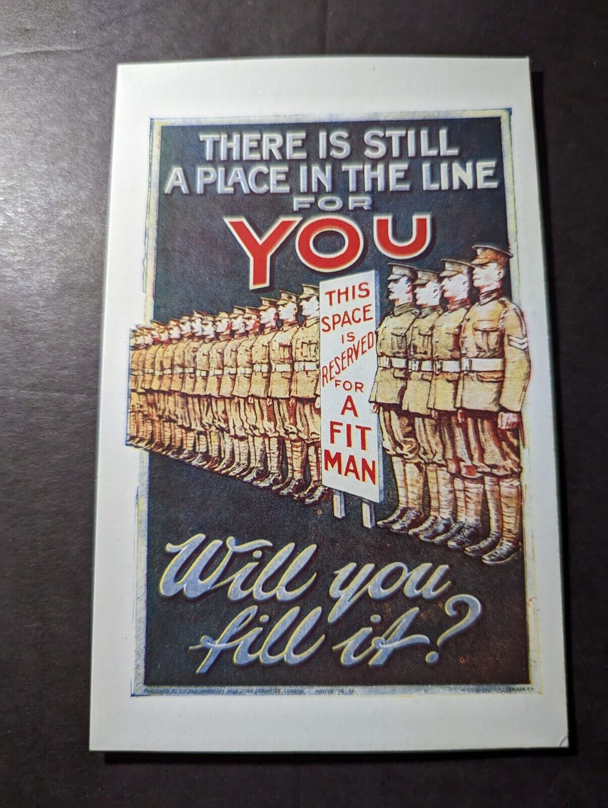 Mint France Recruitment Postcard Still a Place in Line for You Will You Fill It