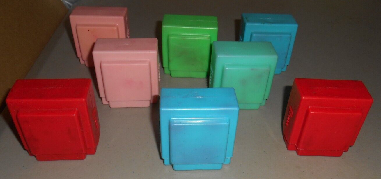 Lot of 8 Cigarette Cases - Plastic Slide together or out - Matches fit