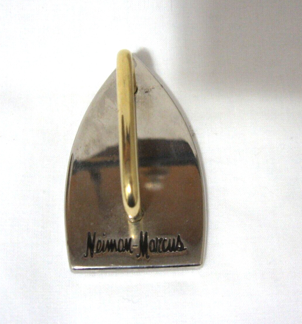 Vintage Iron Paperweight Neiman Marcus Made Italy