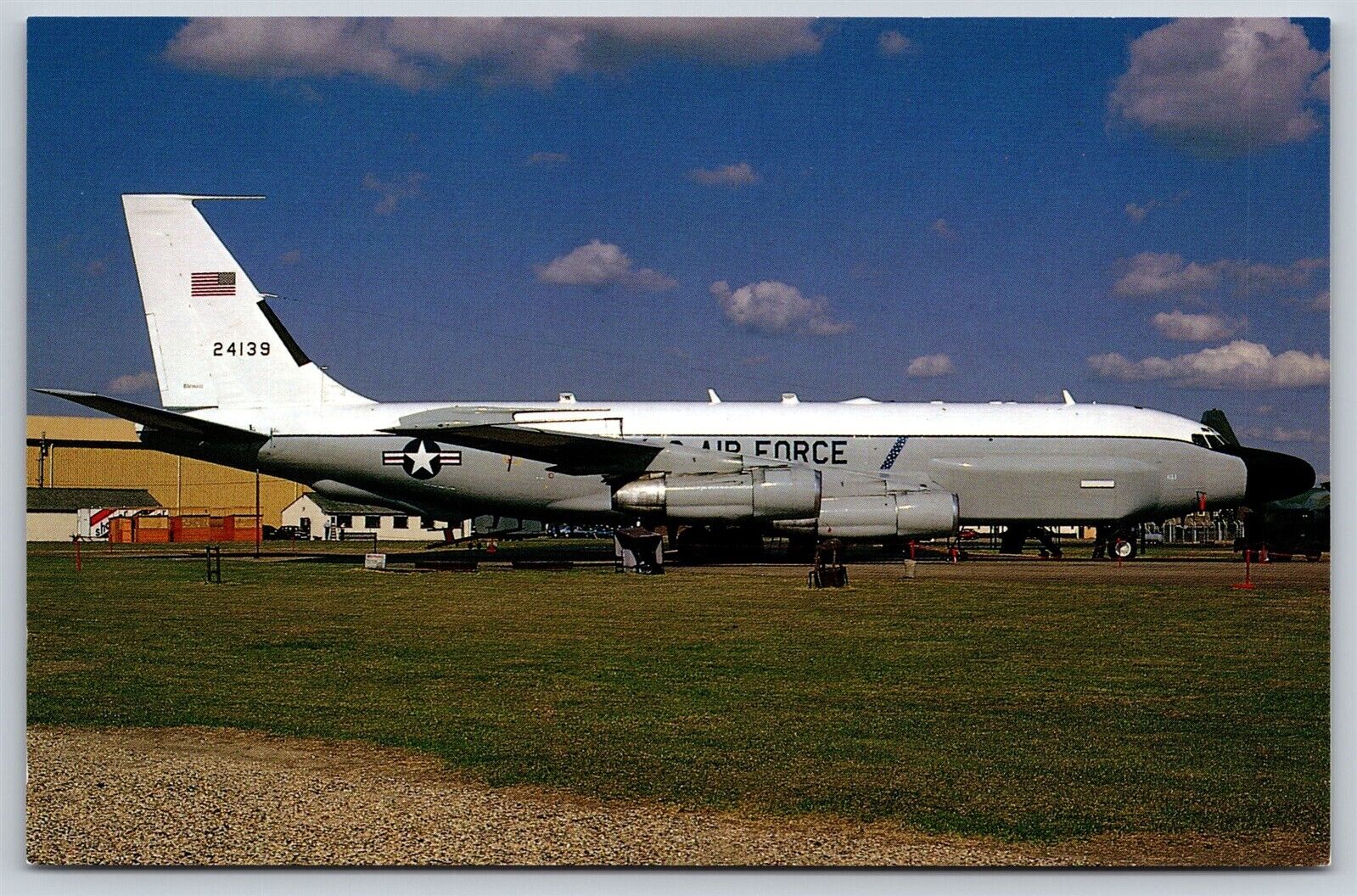 Postcard Boeing RC-135W at RAF Mildenhall c1990 S141
