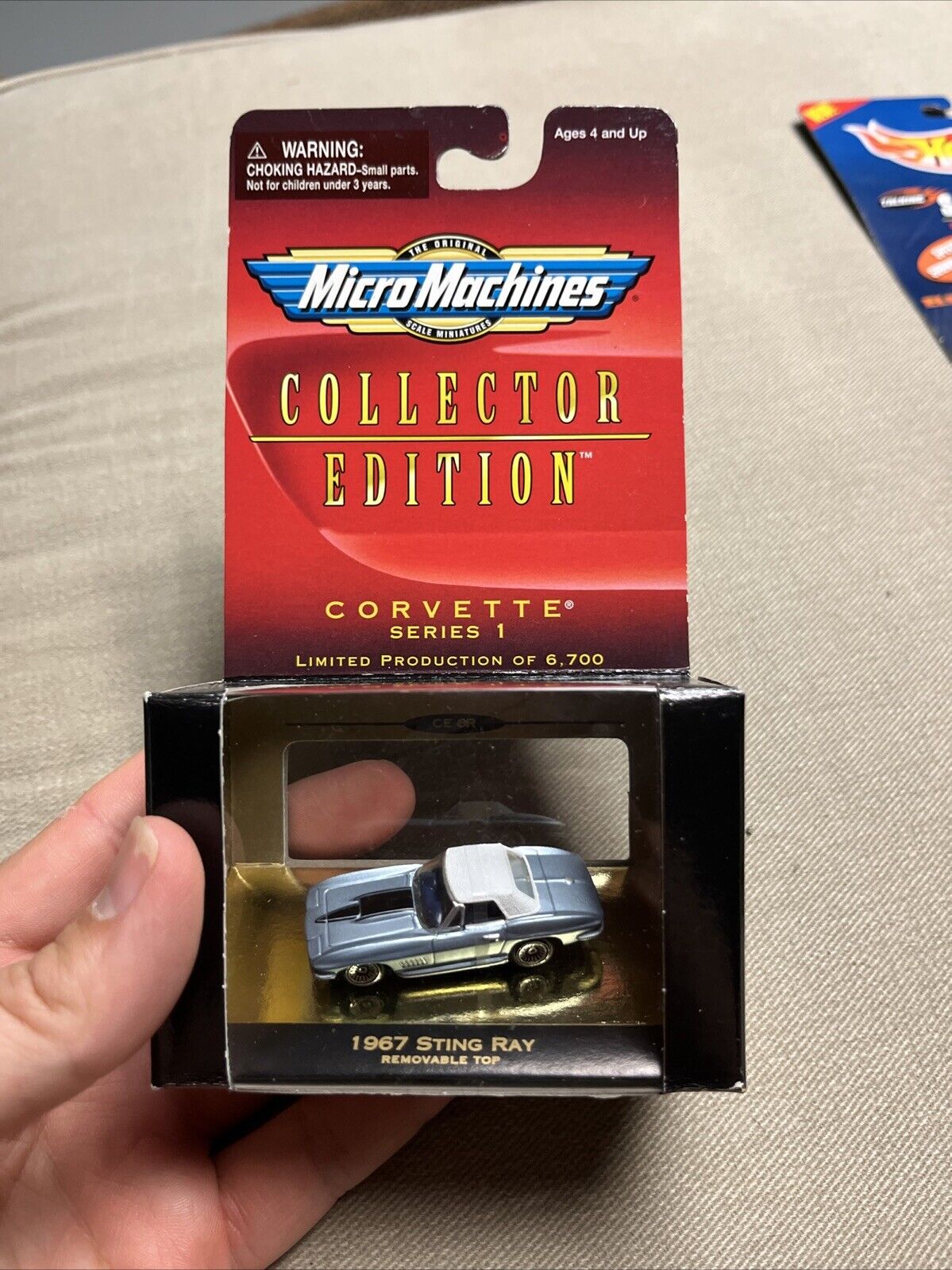 micro machines - corvette 1967 sting ray Series 1 with removable Top