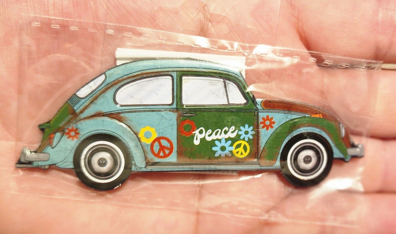 Vw Official Licensed Beetle Embossed Refrigerator Magnet Collectible Item