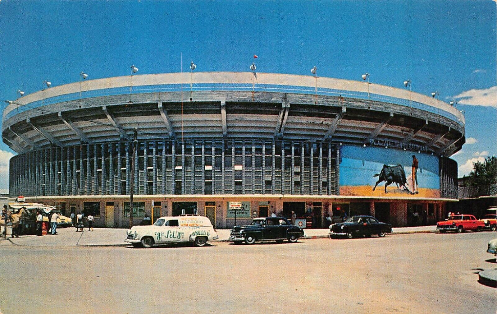 Ciudad Juarez Mexico Plaza De Toros Bullfighting Arena Stadium Vtg Postcard Z3