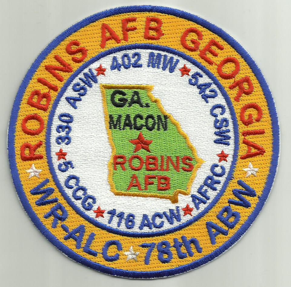 USAF AFB PATCH, ROBINS AFB GEORGIA