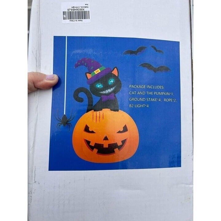 halloween inflatable cat new 5 ft
