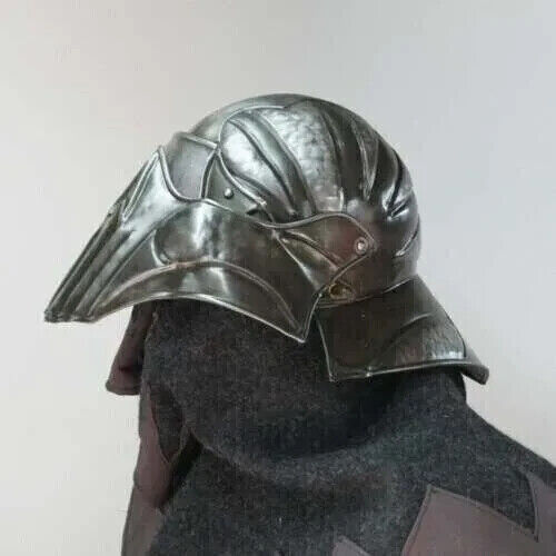 X-mas Blackened 18 Gauge Metal Medieval Legionnaire Fantasy Helmet Gift Item New